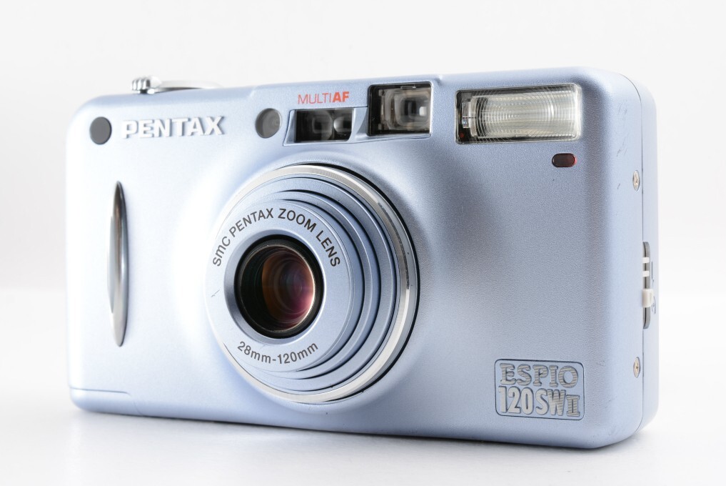 Mint+] Pentax ESPIO 120SW II Blue Point & Shoot 35mm Film Camera
