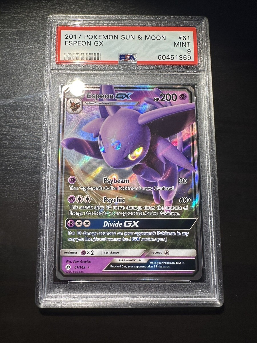 2017 Pokémon Espeon GX 61/149 Sun & Moon Base Set MT PSA 9 | eBay