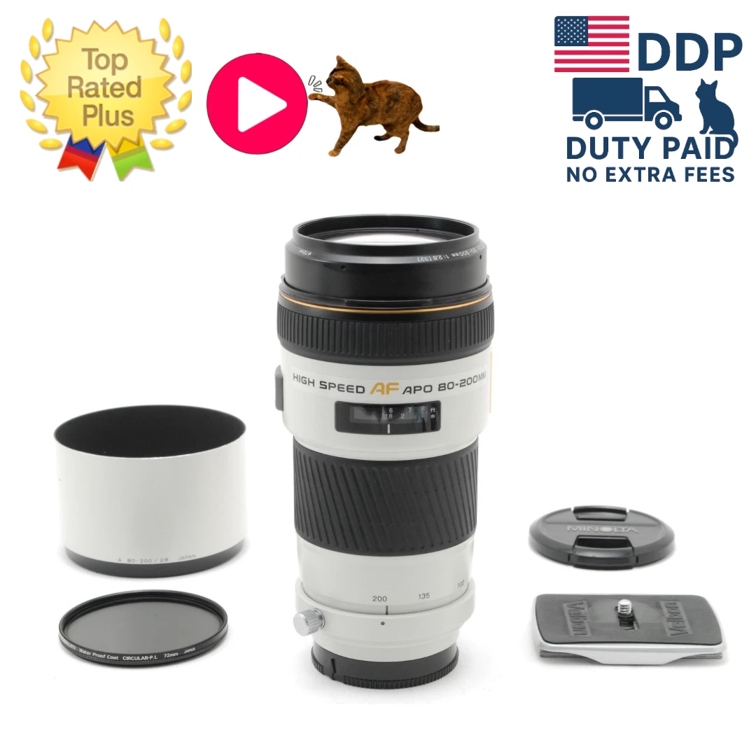 Minolta A-type f/2.8 Camera Lenses 80-200mm Focal for sale | eBay