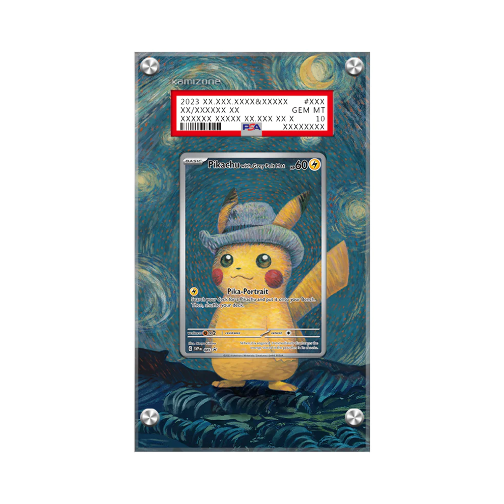 Pikachu With Grey Felt Hat Pokémon Extended PSA Artwork Protective