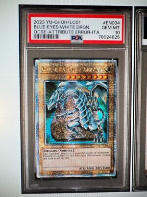 PSA 10 Blue Eyes White Dragon 25th Quarter Century Rare Yugioh