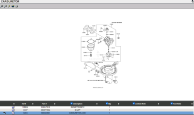 Genuine Kawasaki 15004-0961 Walbro Carburetor FJ180V Engines FJ