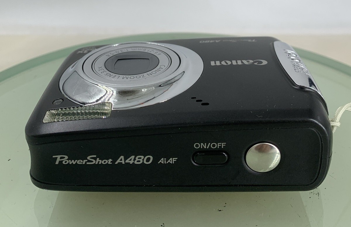 Canon PowerShot A480 10.0MP Digital Camera BLACK NO CHARGER NO