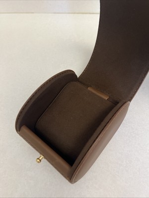Breitling Brown Leather Travel Inner Watch Box Case w/ Pillow | eBay