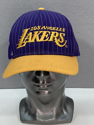 Vintage LA Lakers Sports Specialties Pinstripe Script Wool
