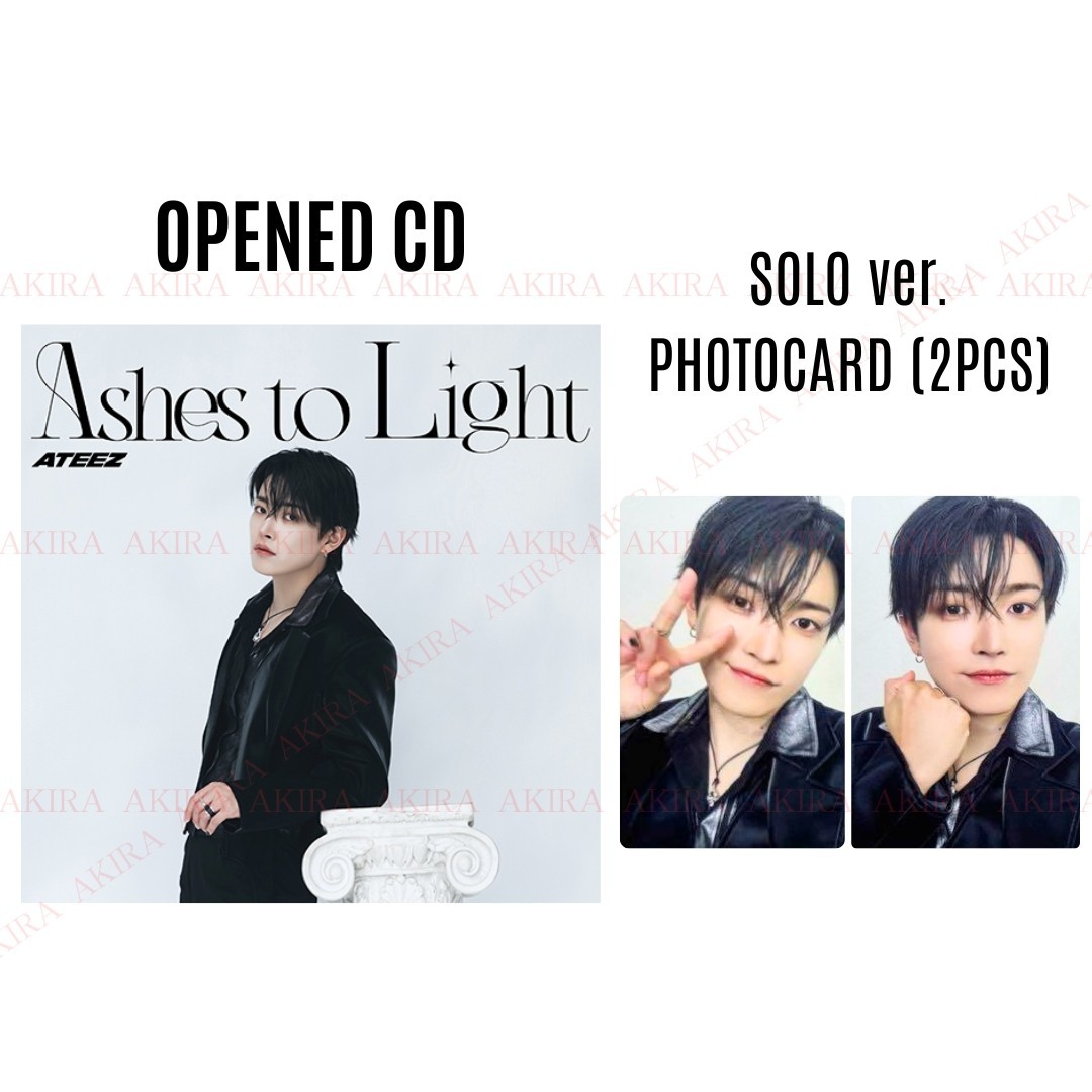 PSL ATEEZ JAPAN 2nd FULL ALBUM Ashes to Light SOLO ver OPENED CD +