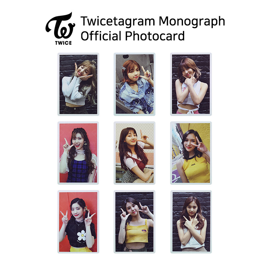 TWICE Twicetagram Monograph Likey Official Photocard Each Member
