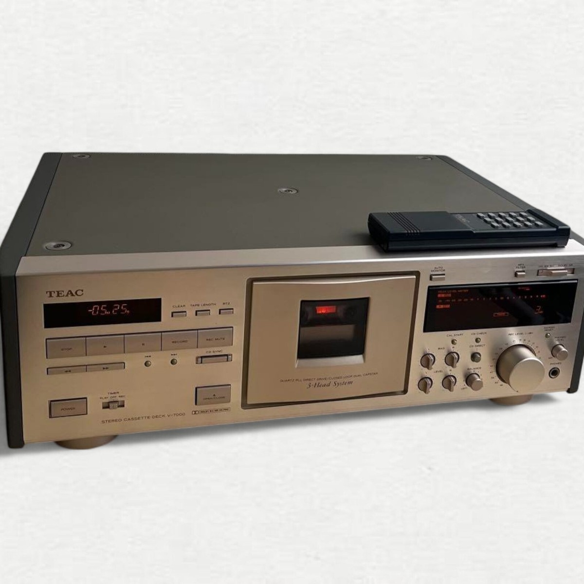 TEAC V-7000 Stereo Cassette Deck 3-Head System Dolby Audio