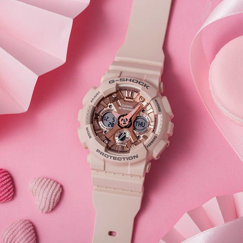 Casio G-Shock GMA-S120MF-4A Peach Pink Analog Digital Quartz