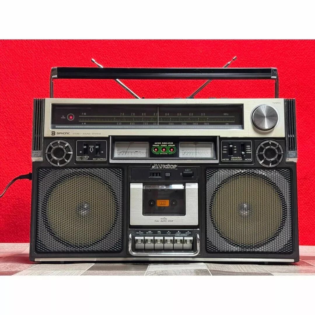 Victor RC-838 Radio Stereo Cassette Recorder FM/AM 2BAND Retro