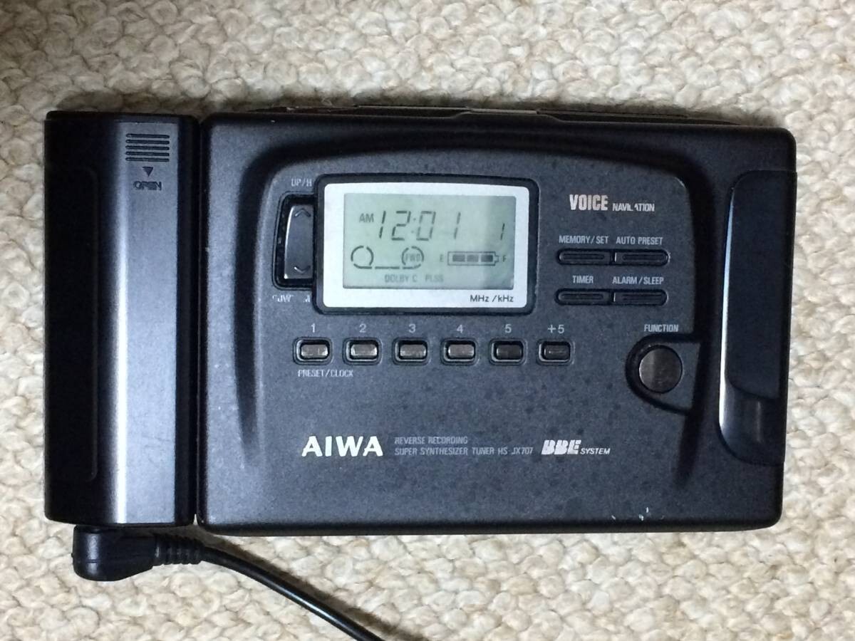 AIWA HS-JX70 Stereo Radio Cassette Recorder Player Black Working