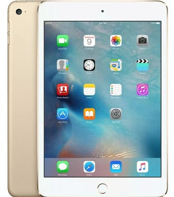Apple iPad Mini 4 16GB 32GB 64GB 128GB Wi-Fi or Cellular - Very