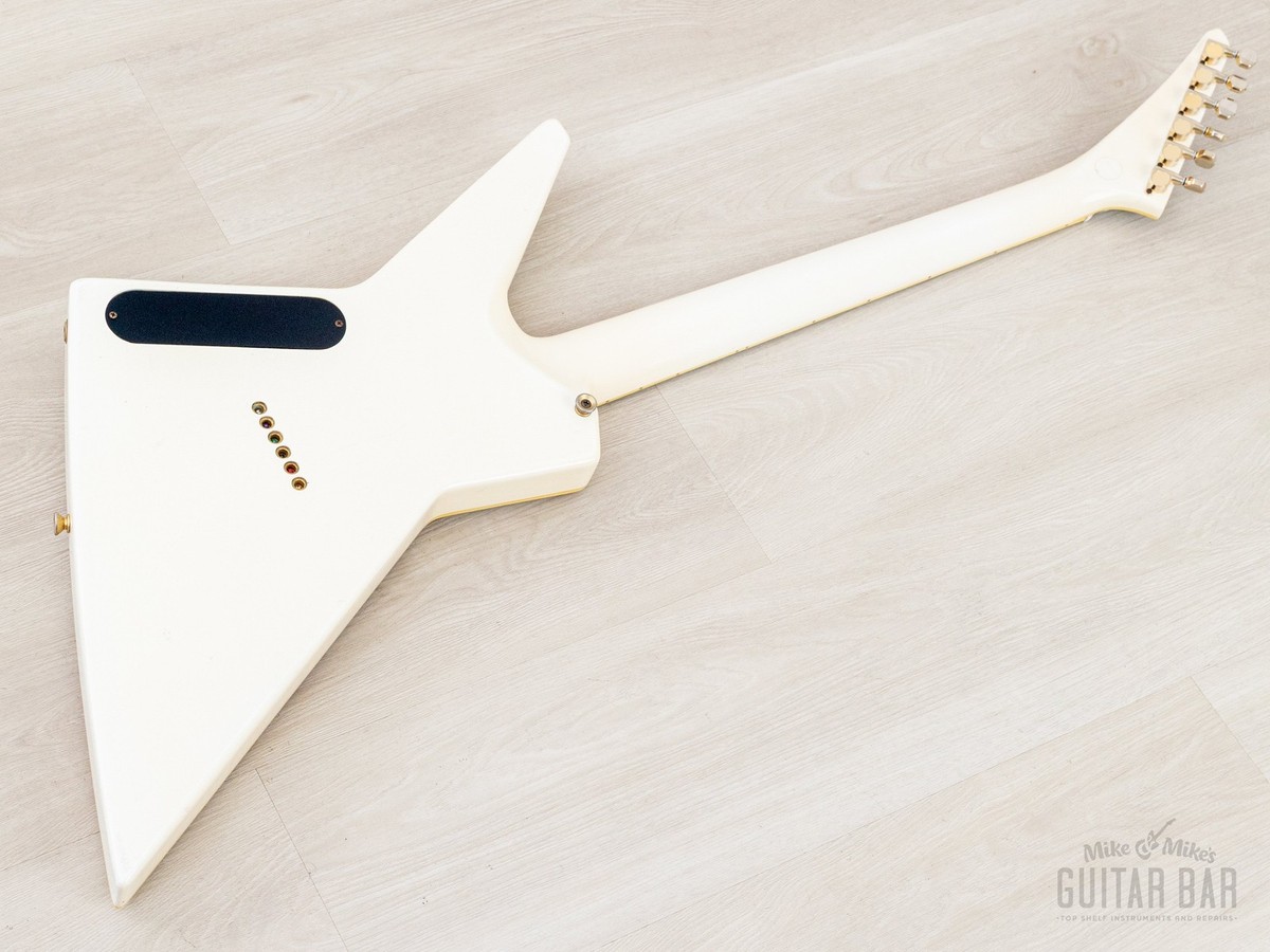 1985 Fernandes X-1 Neck Through Explorer Vintage Guitar White