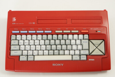 MSX SONY HIT BIT HB-10 Home Computer Red Maintained Tested 213320