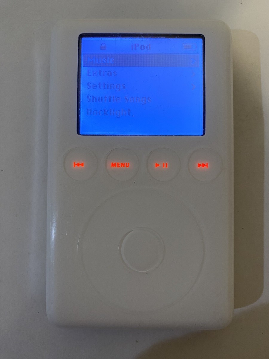 Apple iPod classic 3rd Generation White (20 GB) Good Condition