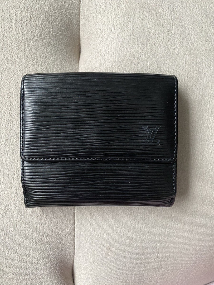 Louis Vuitton 100% Authentic Epi Leather Card Holder Black For Men