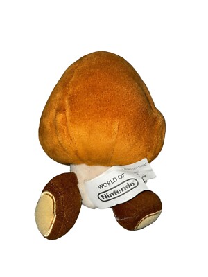 Goomba Plush Open Mouth World of Nintendo 2016 Super Mario Bros 7
