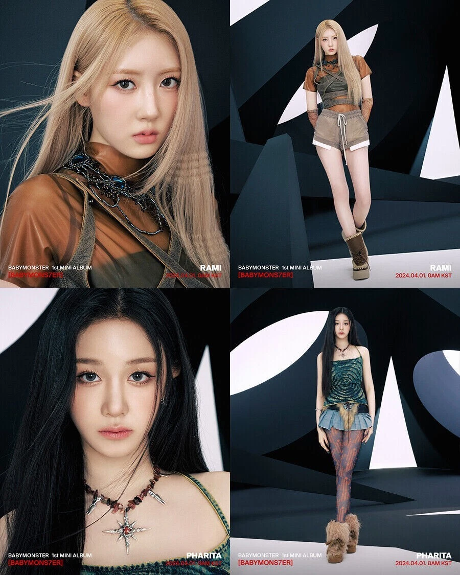 BABYMONSTER [BABYMONS7ER] 1st Mini Album YG TAG RANDOM Ver/QR Card