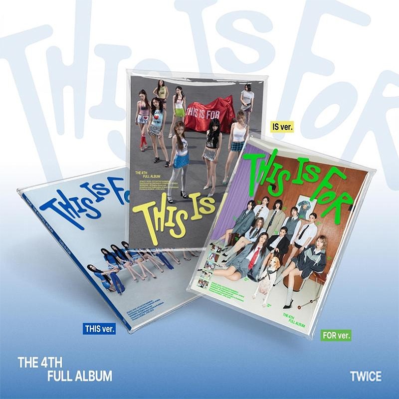 TWICE THIS IS FOR 4th Album 3 Ver SET/3CD+POSTER+3 Photo Book+15