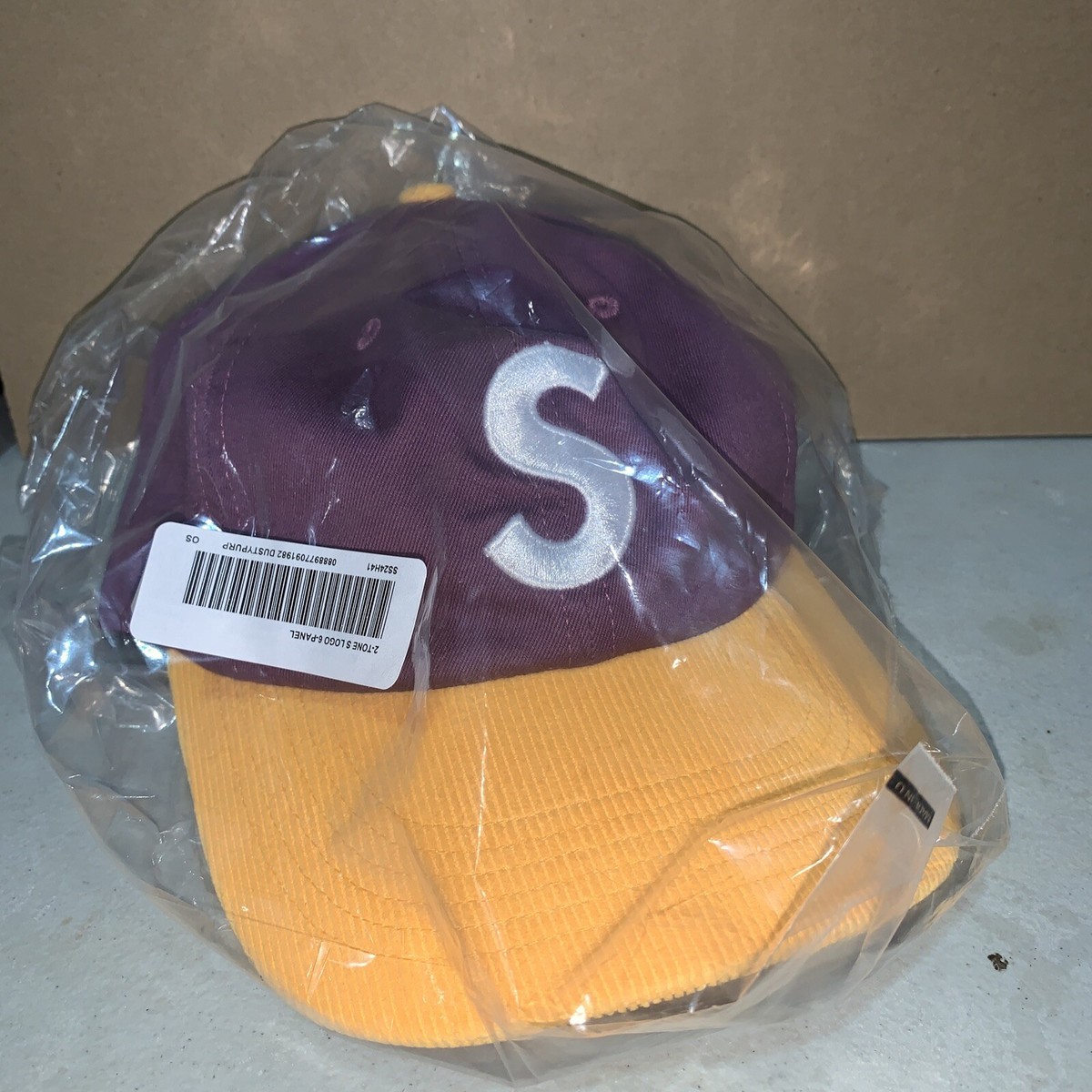 Supreme 2-Tone S Logo 6-Panel Hat Dusty Purple SS24 | eBay