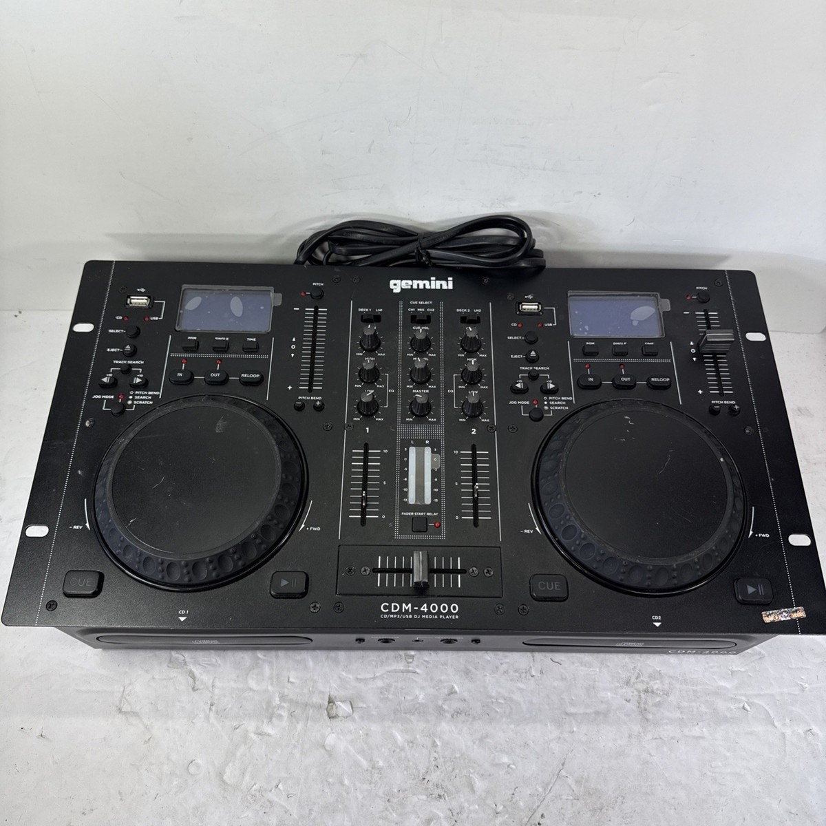 ⚠️AS-IS READ⚠️ Gemini CDM-4000 2-Channel Dual CD/MP3/USB DJ