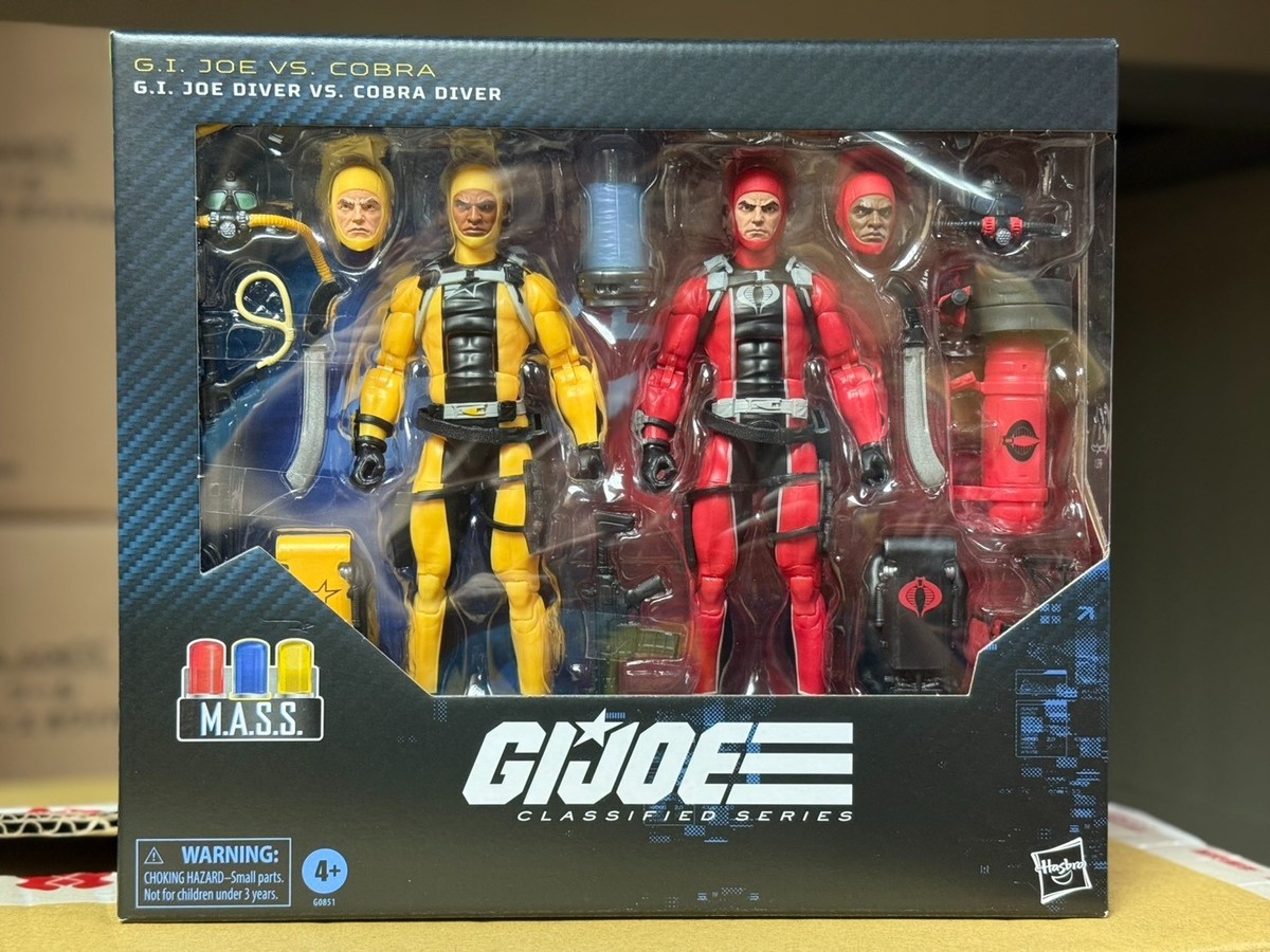 HASBRO G.I. JOE CLASSIFIED SERIES #169 GI JOE DIVER VS COBRA DIVER