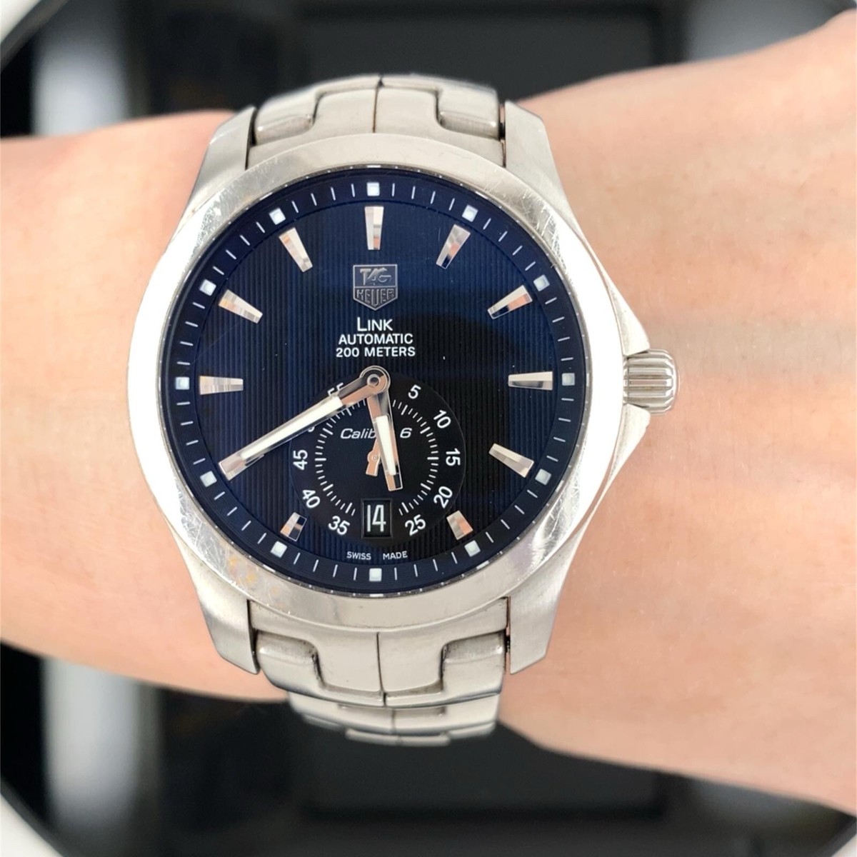 Tag Heuer Link Caliber 6 WJF211A 39mm Automatic Men's Watch $2600