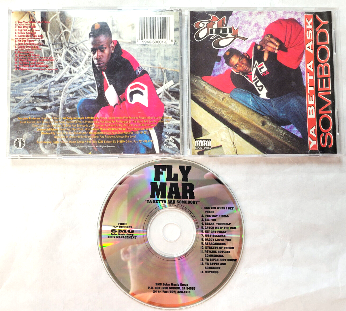 Vintage Rap CD Ya Betta Ask Somebody Fly Mar PreOwned/Cleaaned Fly