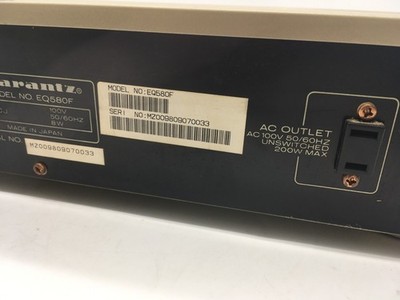 Marantz EQ580F Graphic Equalizer Spectrum Analyzer 100V 50/60Hz 8W