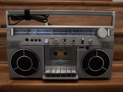 Vintage 1980 Toshiba am/fm Stereo Cassette Recorder RT-S713D Fully