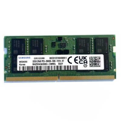 Samsung DDR5 32GB 5600MHz PC5-44800 Laptop SODIMM Memory Ram