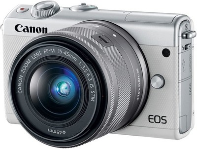 Canon EOS M100 24.2MP Digital Camera - White (Kit w/ EF-M IS STM