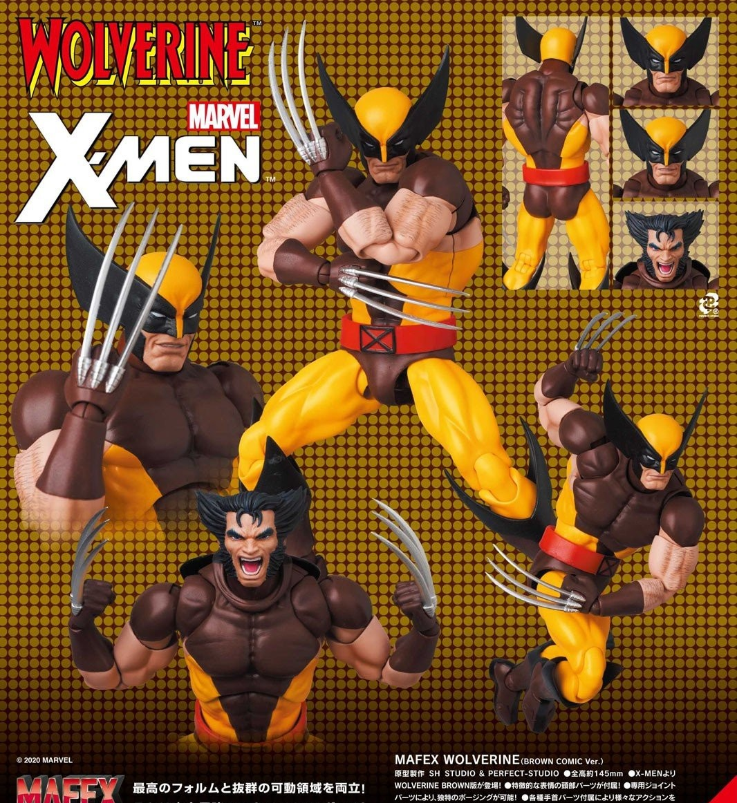 Medicom Toy MAFEX Wolverine Brown Comic Ver. 5.7 in. Figure