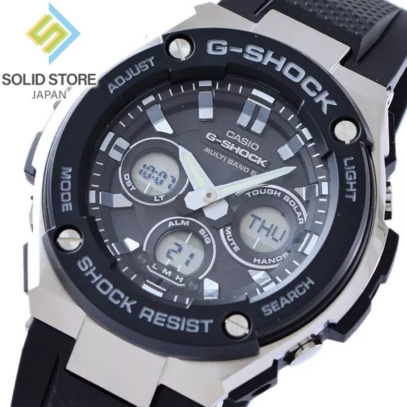 CASIO G-SHOCK GST-W300-1AJF G-STEEL Radio Solar Analog Digital