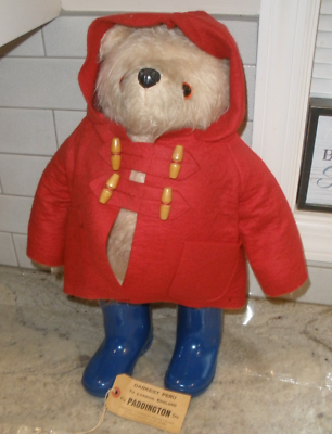 VINTAGE 1972 GABRIELLE DESIGNS PADDINGTON BEAR PLUSH RAIN GEAR 19