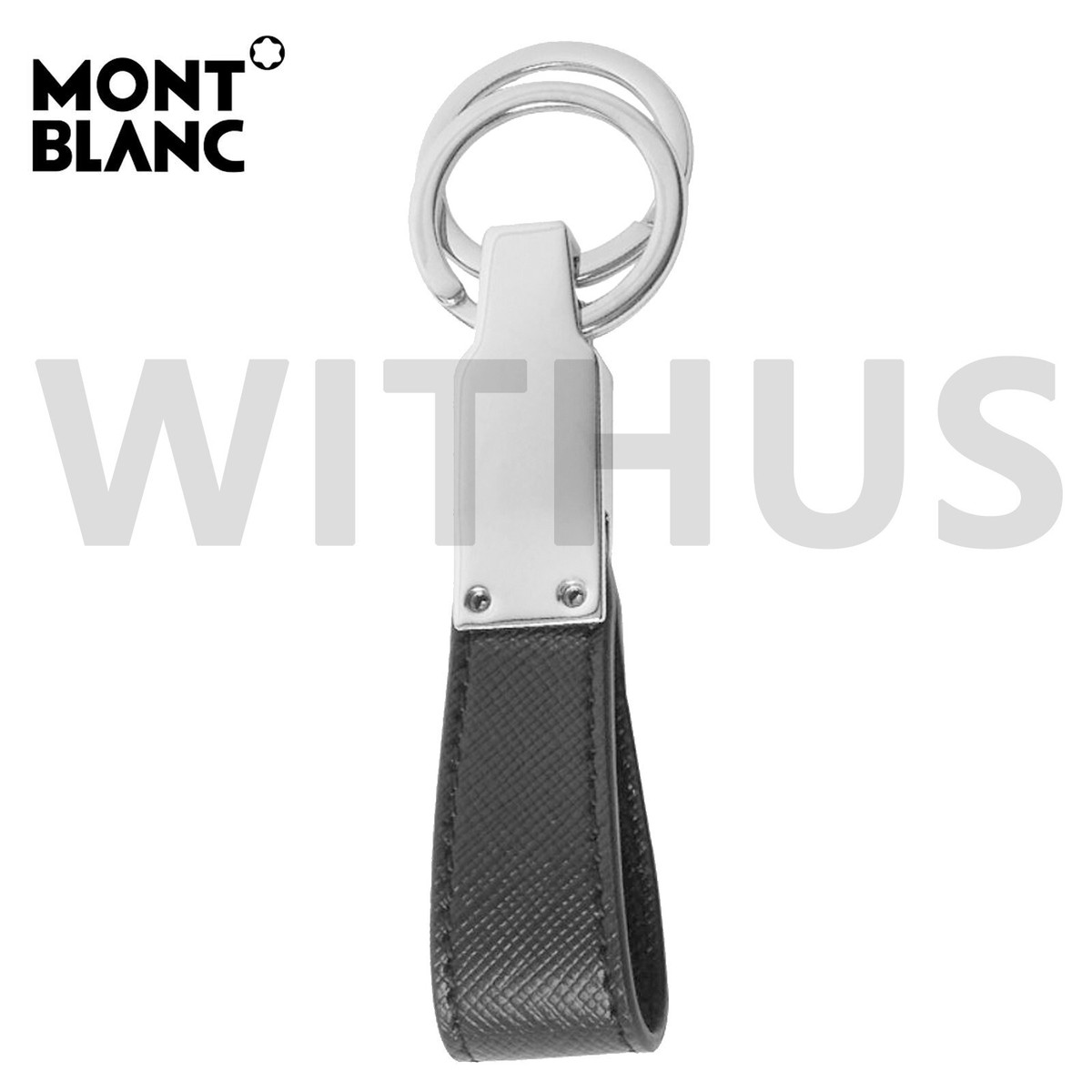 Montblanc 114627 Sartorial Loop Key Chain Calf-skin Leather Black