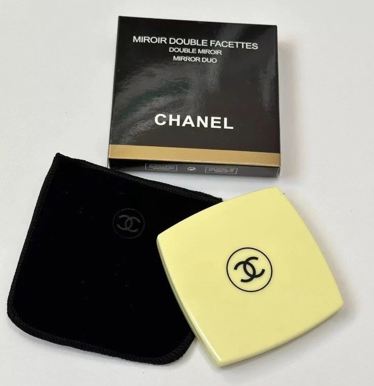 CHANEL Mirror Duo Compact Double Facette Makeup Yellow | eBay
