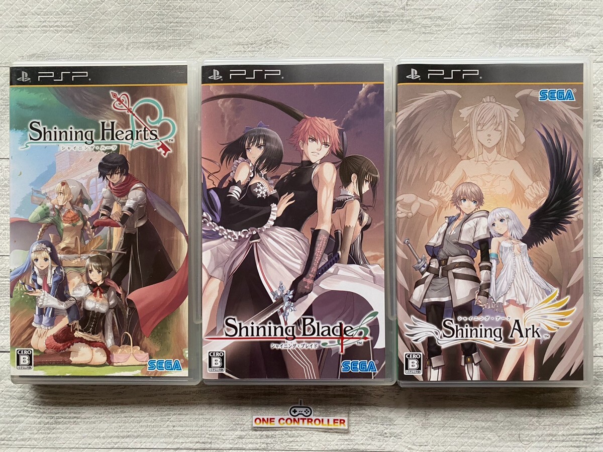 SONY PlayStation Portable PSP Shining Hearts & Blade & Ark set