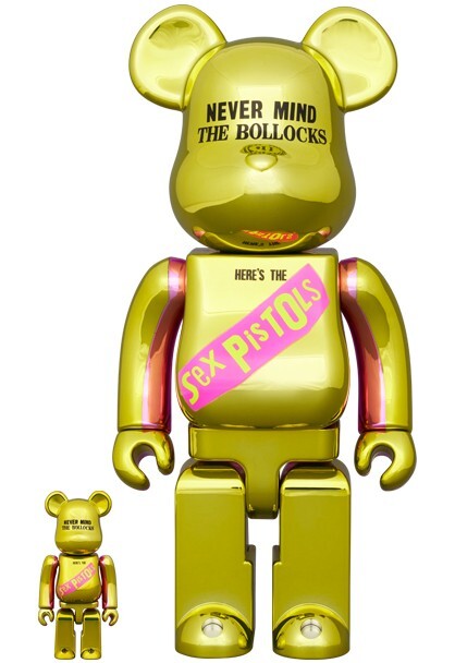 BE@RBRICK Sex Pistols NEVER MIND THE BOLLOCKS Chrome Ver 400