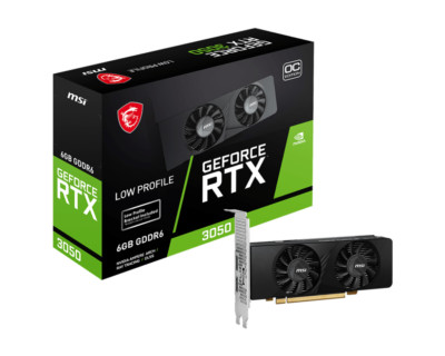 MSI GeForce RTX 3050 LP 6G OC Graphics Card Low Profile GDDR6