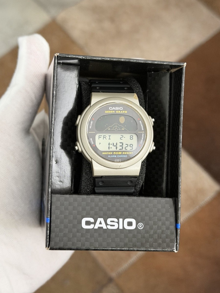 Rare Vintage Casio Moon Graph GMW-60 Men's Digital Sports Watch