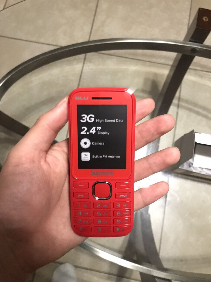 Supreme/BLU FW19 Burner Phone - Red (Unlocked) (Dual SIM) | eBay