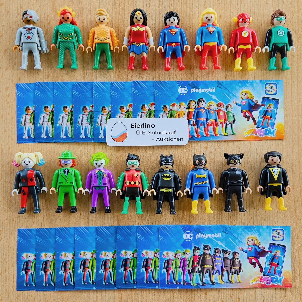 NEW- Playmobil DC COMIC Heroes - complete set of 16 figures
