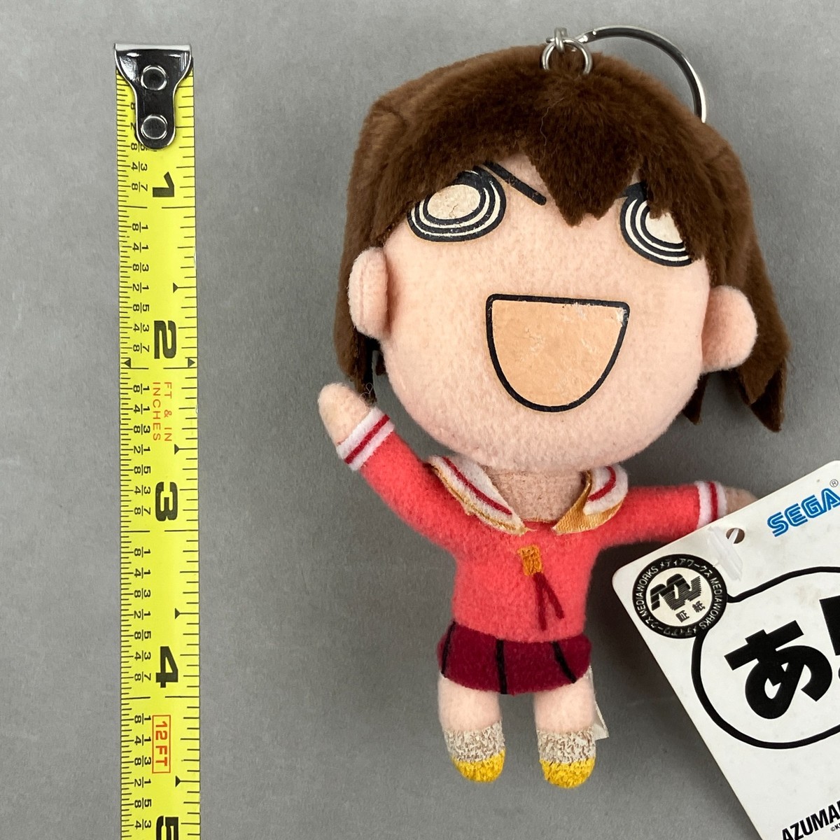 Vintage SEGA Azumanga Daioh Takino Tomo Keychain Mascot Anime