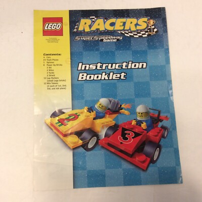 Lego Racers Super Speedway Game Instruction Booklet | eBay