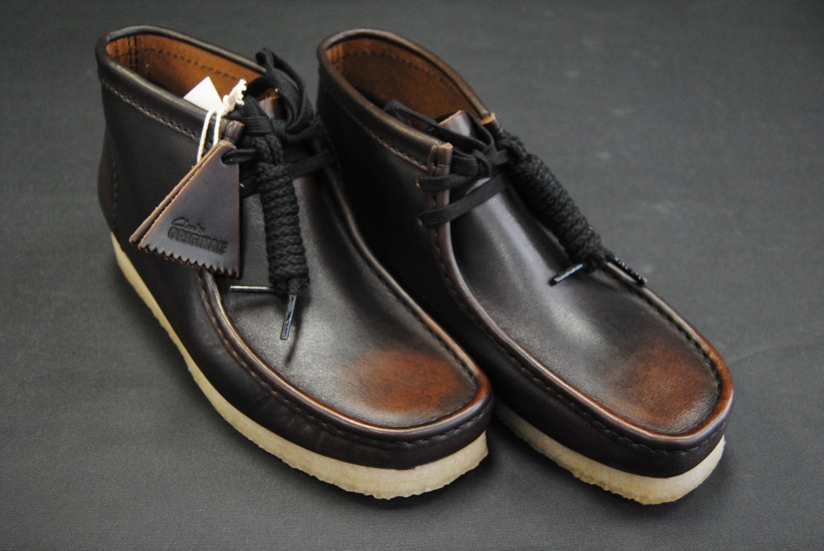 26182763] NEW MEN'S CLARKS WALLABEE BOOT SEASONAL LEATHER DARK TAN