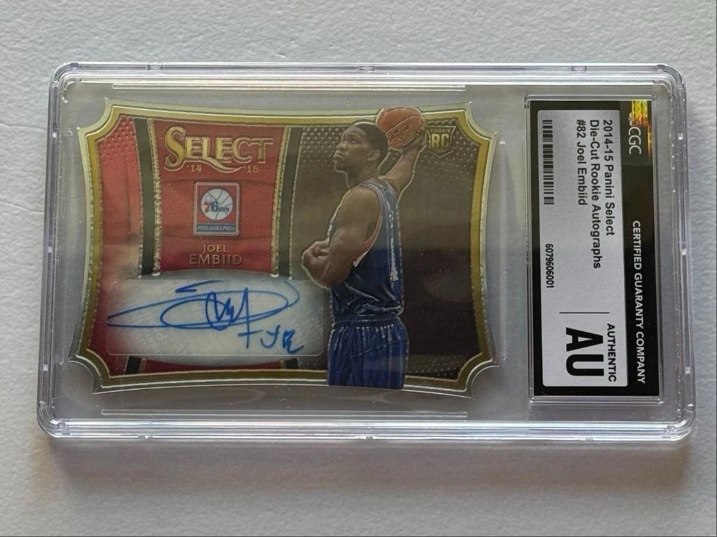 Joel Embiid Serial Numbered Basketball Sports Trading Card Singles