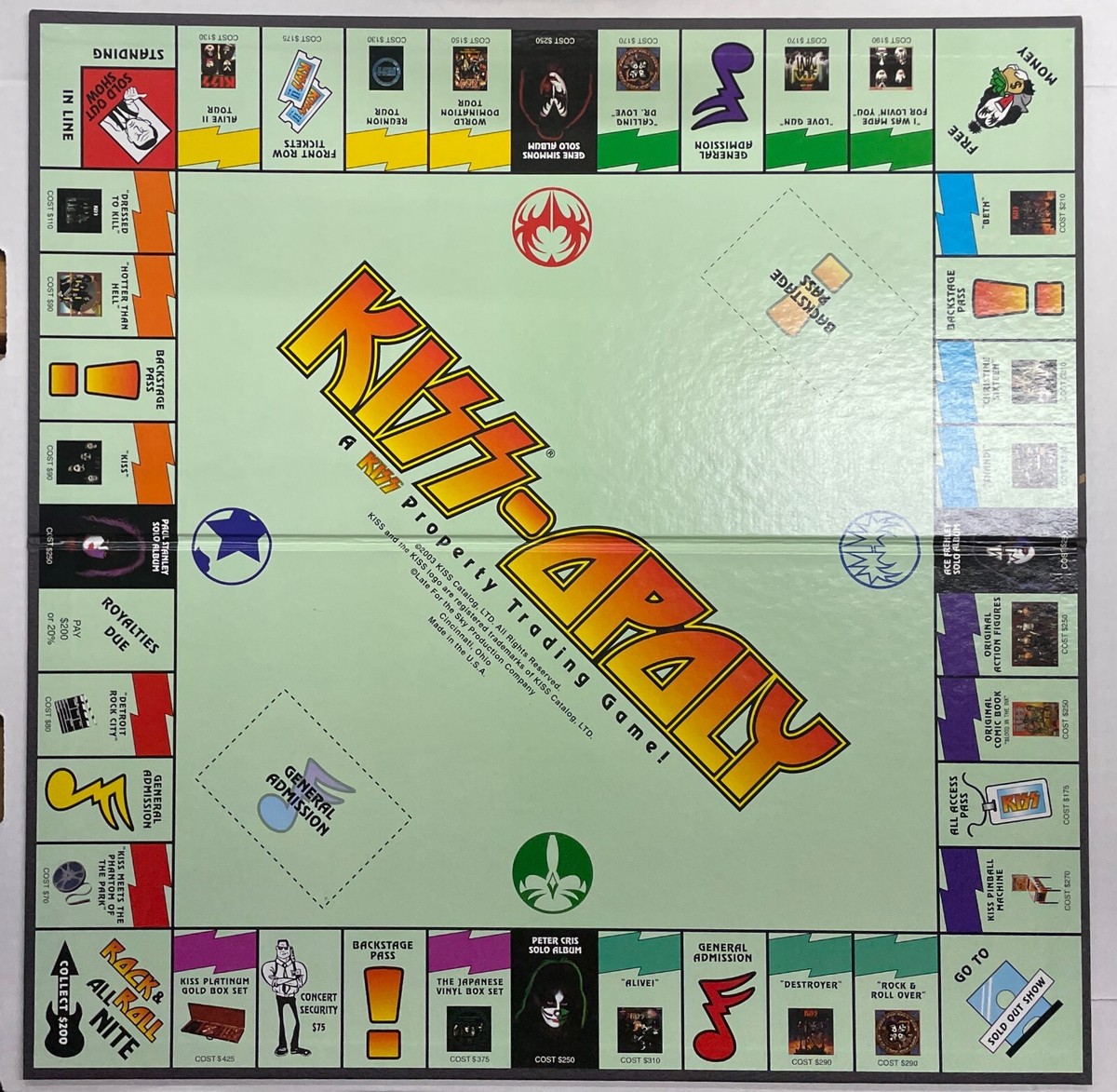KISS-Opoly - Kiss-Themed Monopoly Board Game | eBay