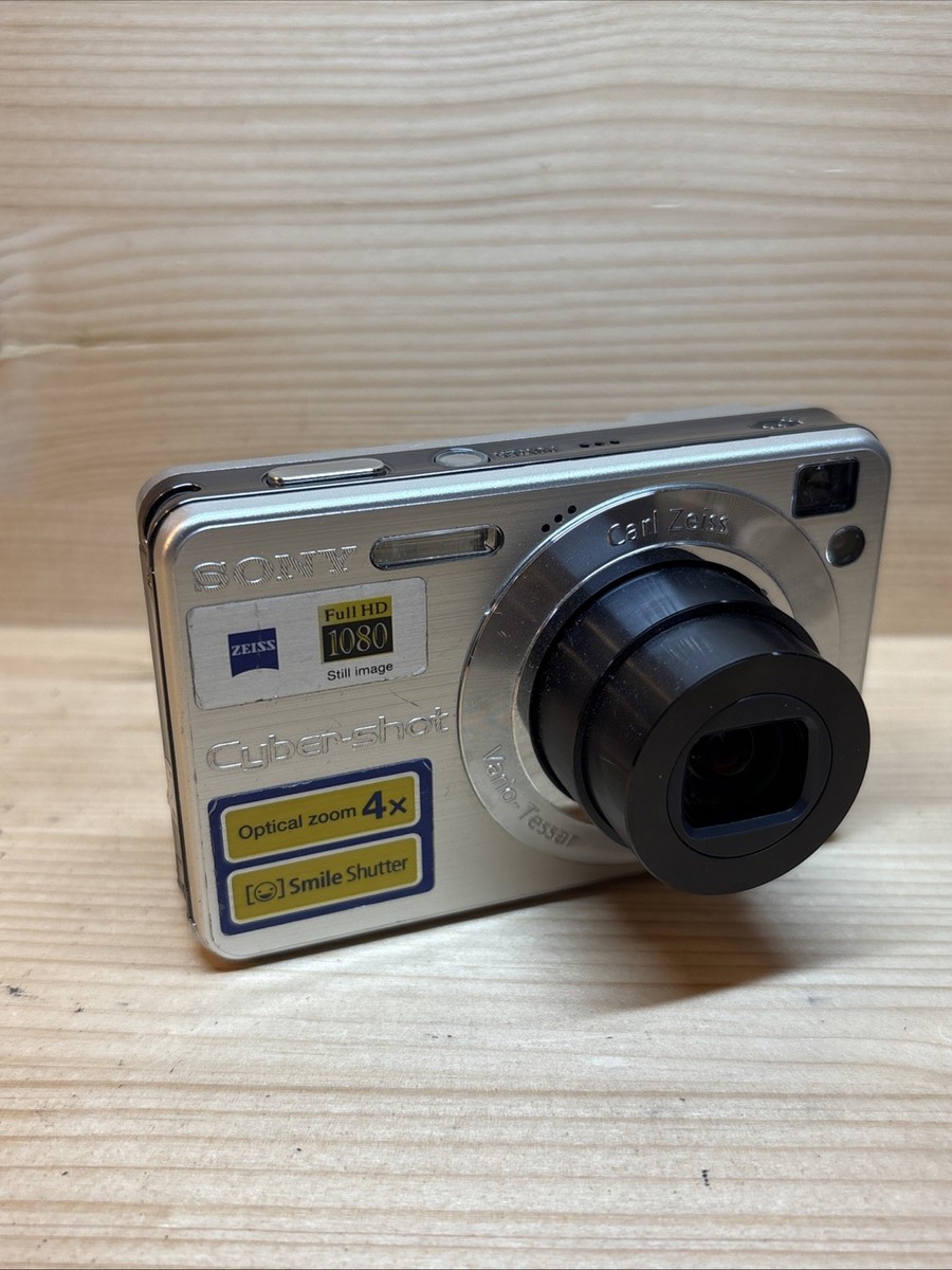 SONY Cyber-Shot DSC-W110 7.2MP Digital Camera - Silver - Untested