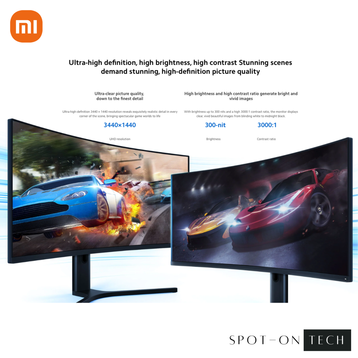 Xiaomi Mi Curved Gaming Monitor 34 Inch 3440 1440 Wqhd 21:9 144Hz